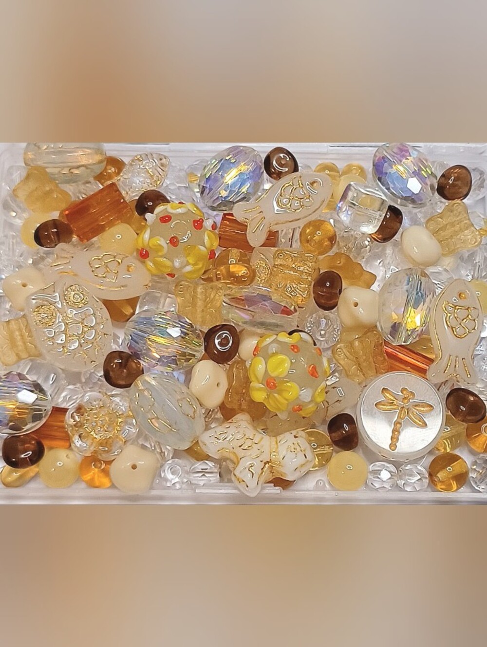 Glass beads for jewelry-making 140pcs